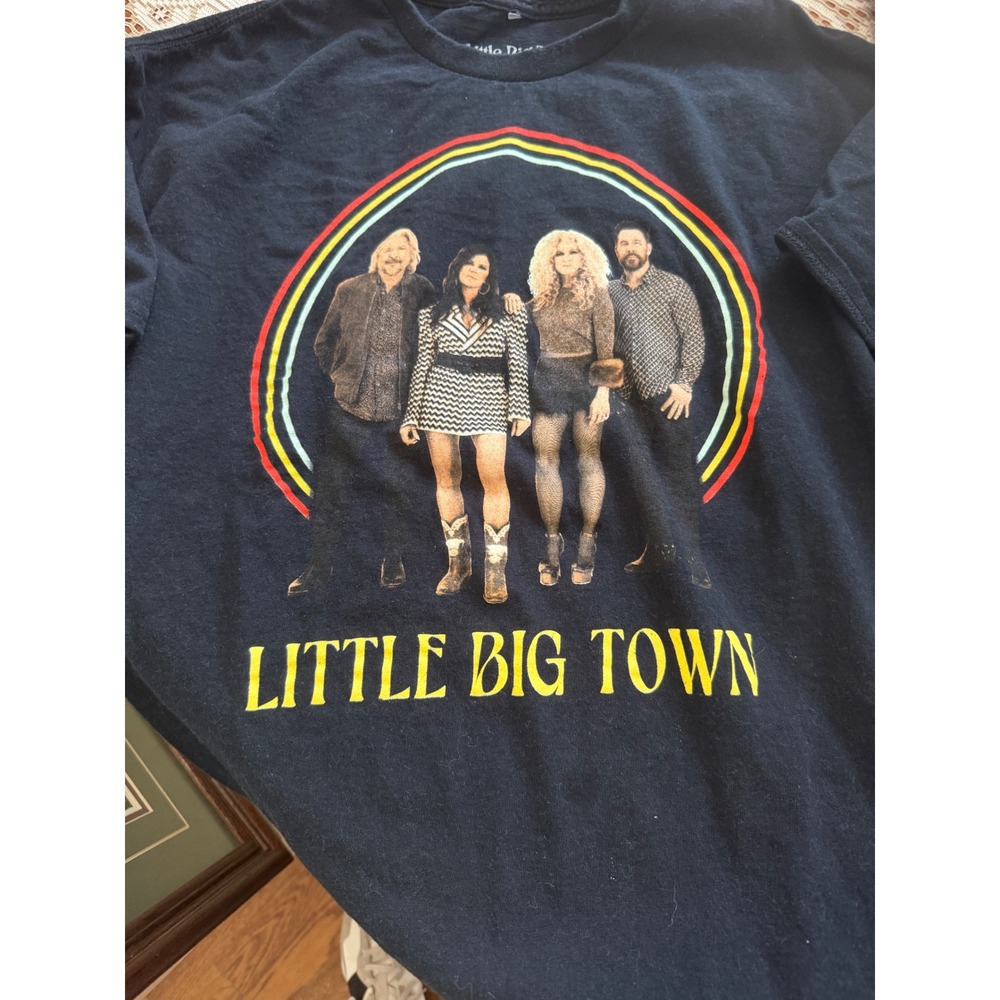 Little Big Town Friends of Mine Tour T-Shirt 2023 Black Graphic Tee XL